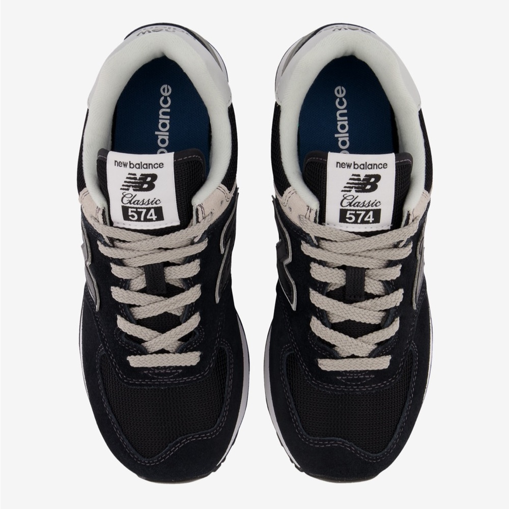 New Balance 574 Sneakers | Black, Grey & White - Picture 2 of 13